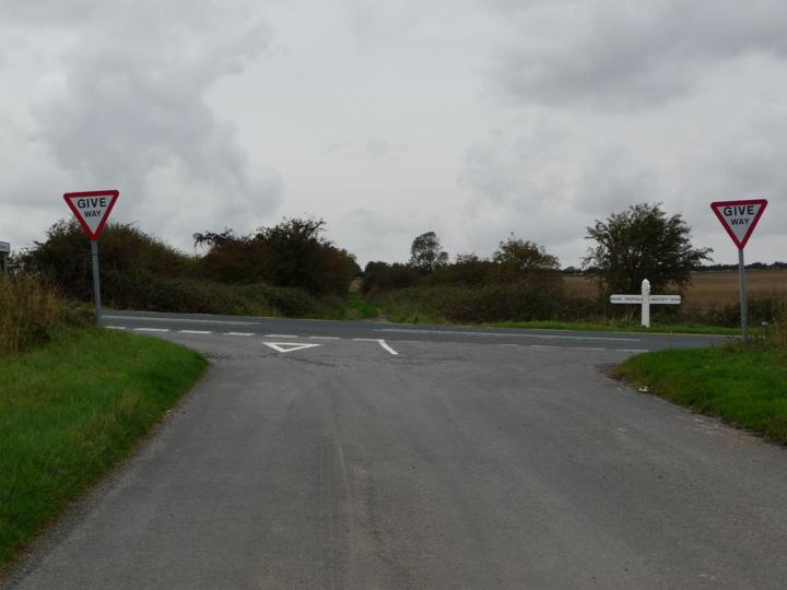 Crossroads, Kilham West Field - geograph.org.uk - 2097672 (Source: Crossroads, Kilham West Field by Christine Johnstone)